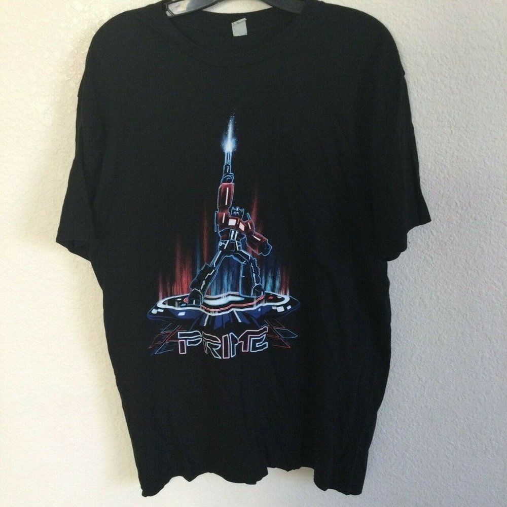 Rock Me Optimus Prime Mens Short Sleeve T Shirt Bl